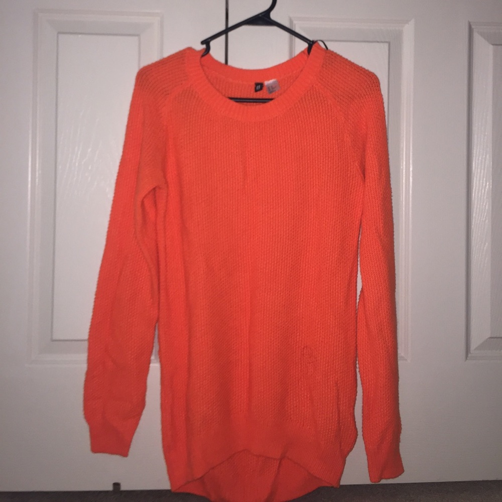 H&M Bright Orange Sweater
