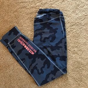 Reebok Blue Camo leggings size medium