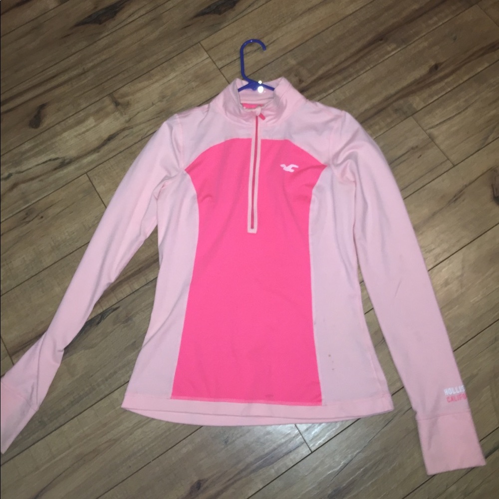 half zip with open back
