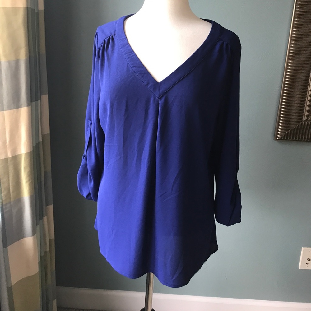 VIBRANT COBALT BLOUSE