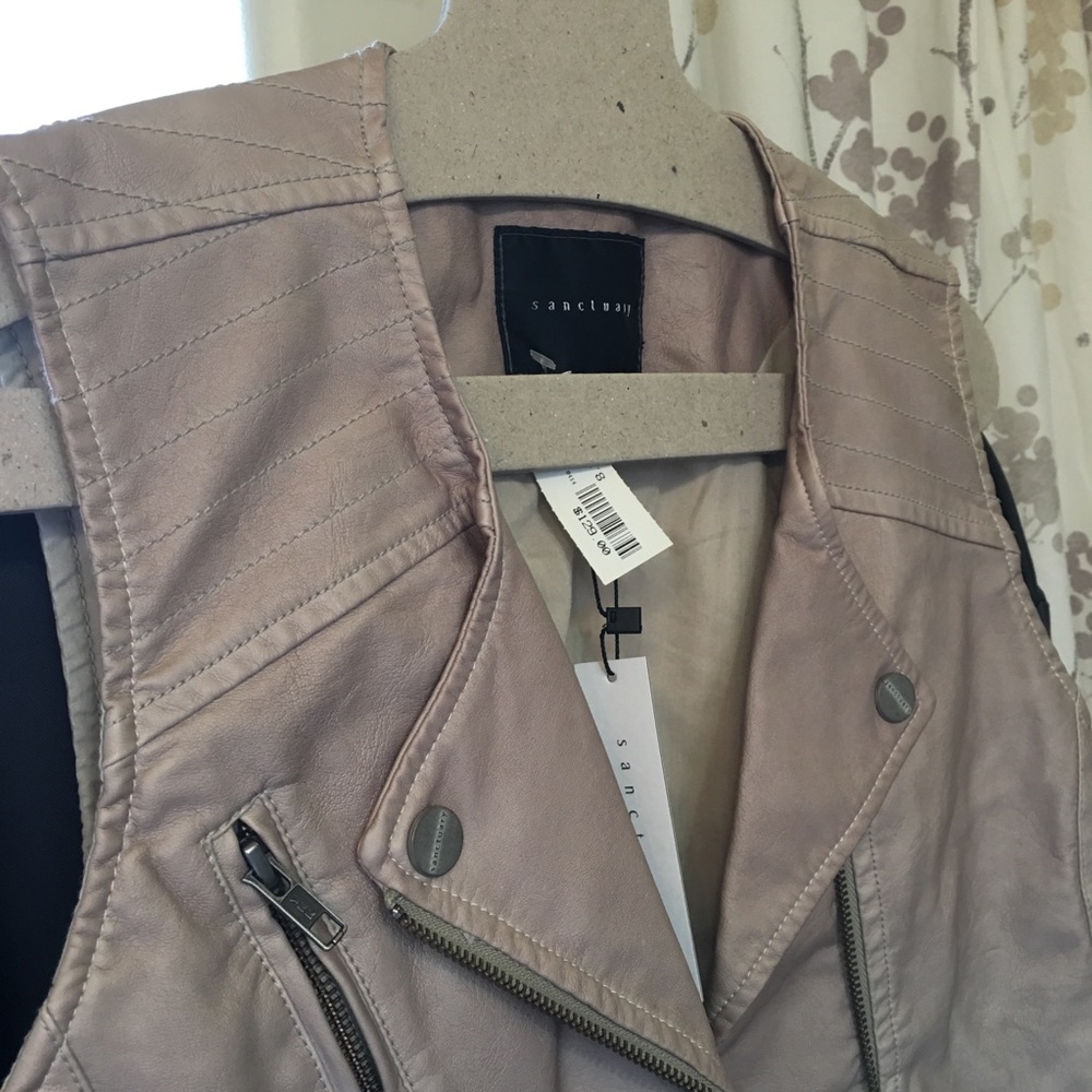 Sanctuary Faux Leather Vest