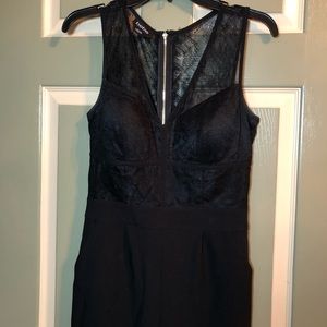 Black lace Bebe romper