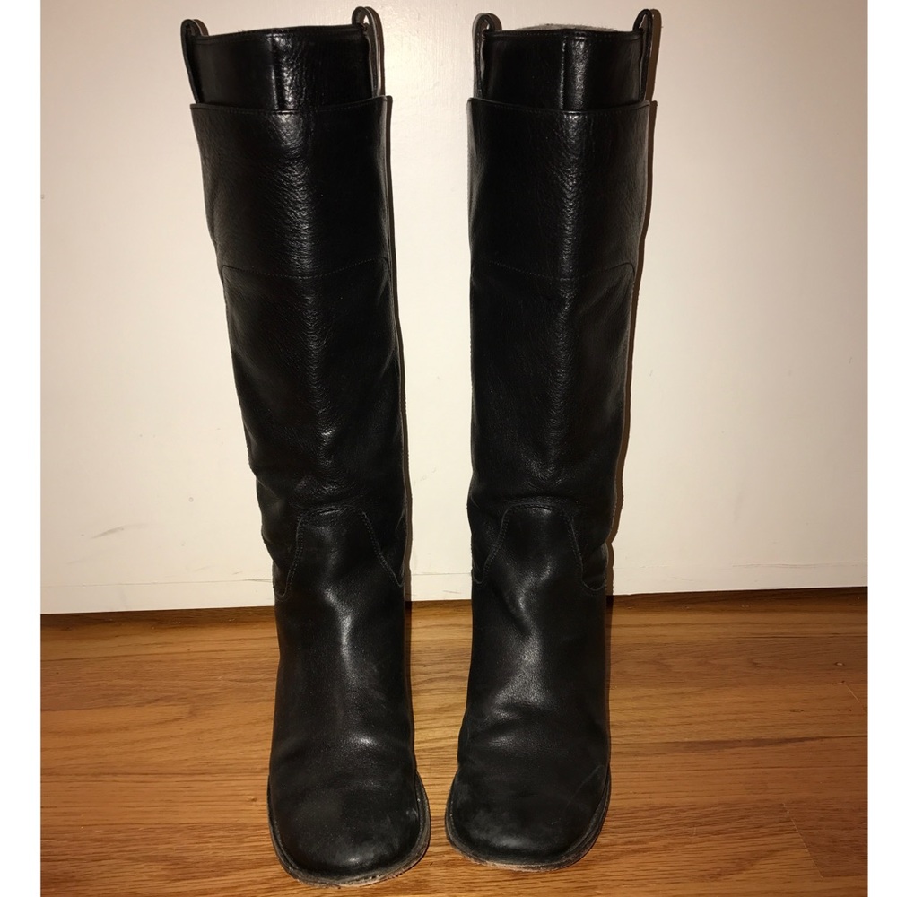 Frye Paige Tall Riding Boots - Black