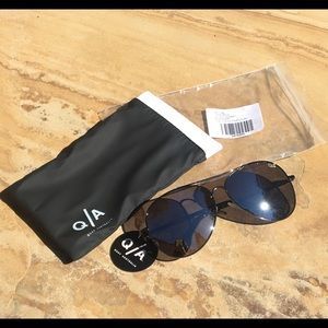 Quay Australia 'Flagship' 61mm Aviator Sunglasses