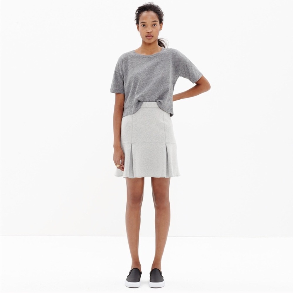Madewell Grey Trumpet Skirt