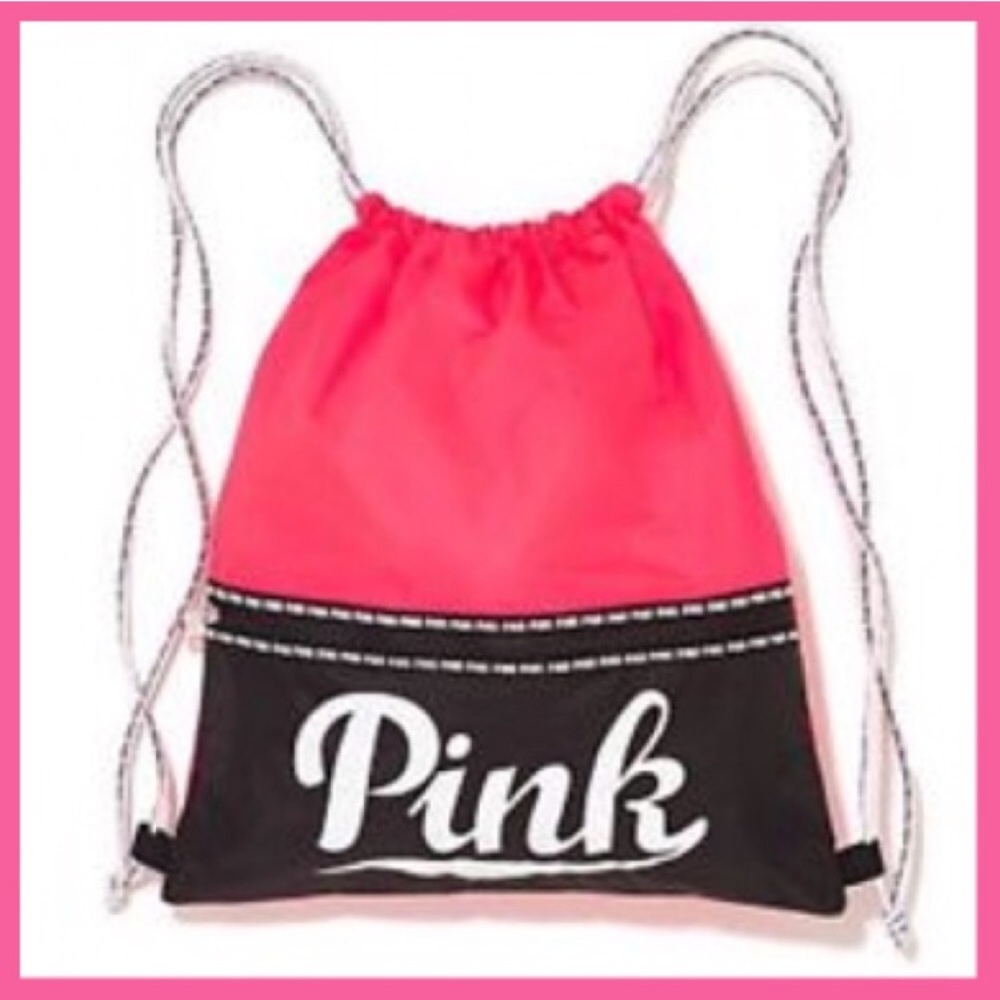 •Victoria’s Secret PINK• Logo drawstring bag