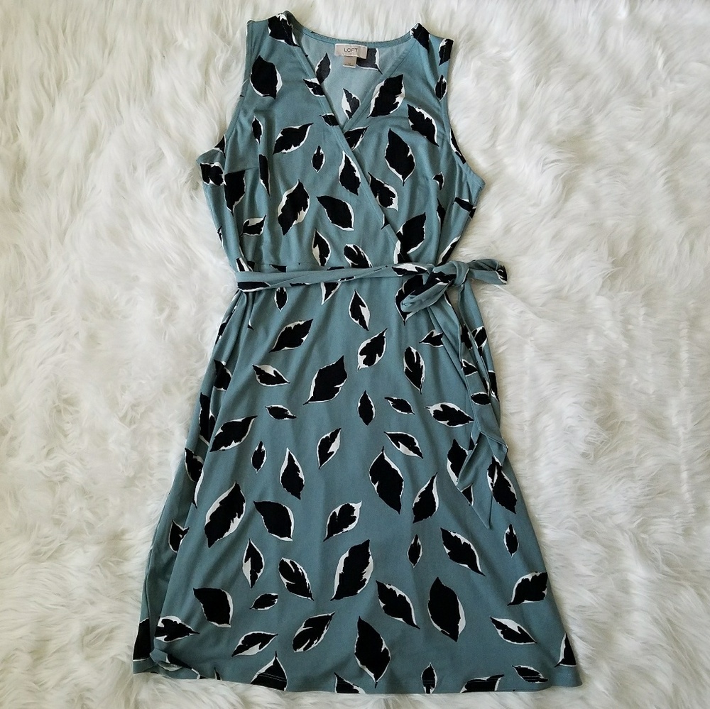 Loft Feather Wrap Dress