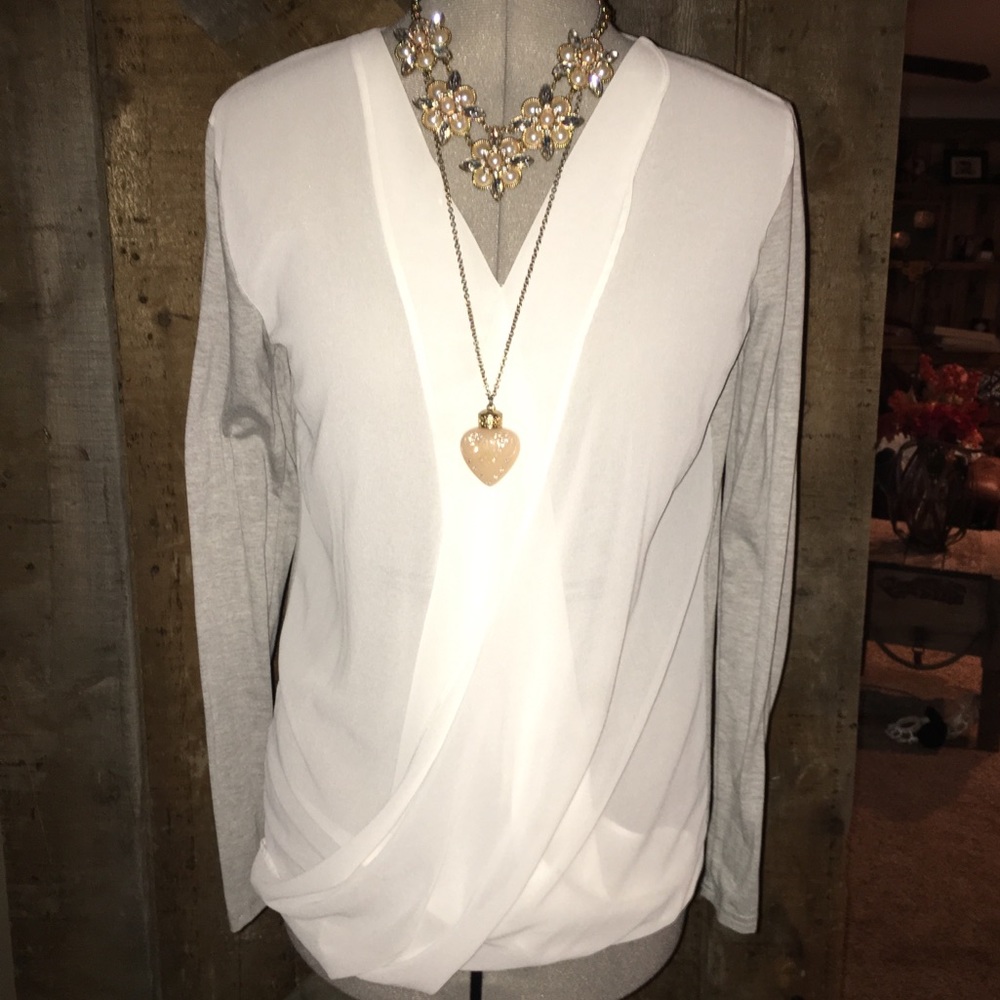 Casual/dressy sheer top