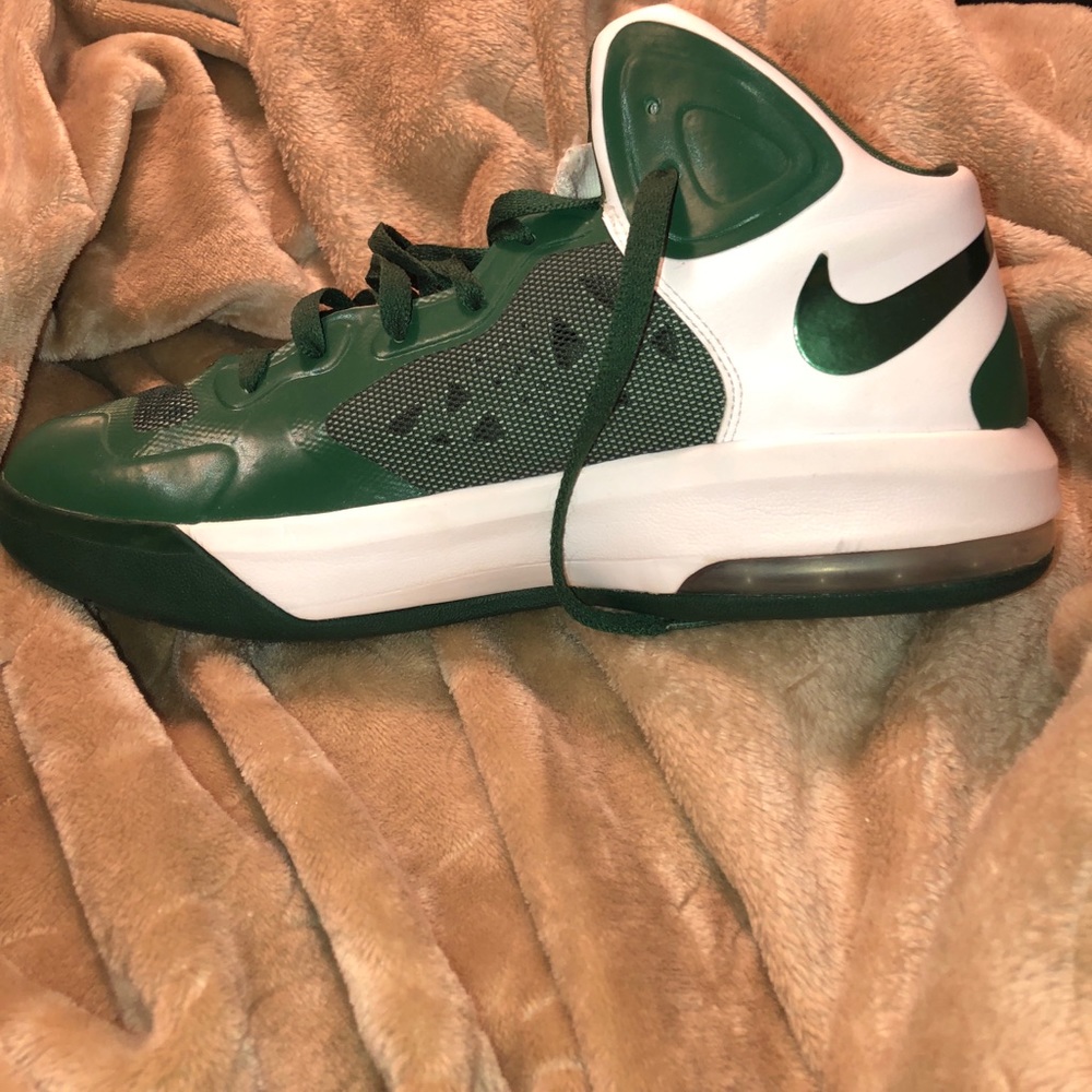 Nike green basketball shoes