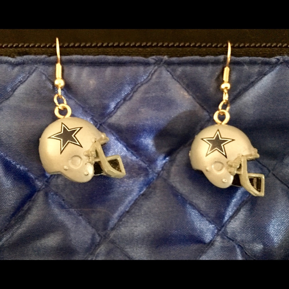 NFL Dallas Cowboy helmet earrings