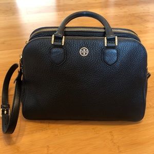 Black Tory Burch Satchel with Shoulder Strap