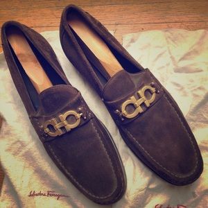 Salvatore Ferragamo suede men’s shoes