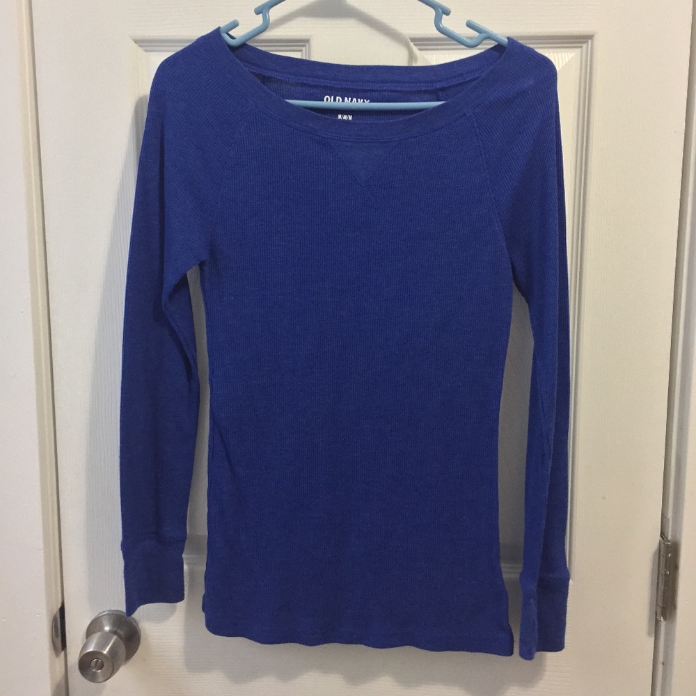 Old Navy Blue Thermal Tee