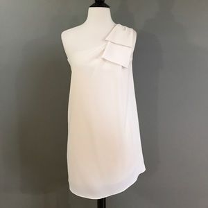 Cream One Shoulder Dress