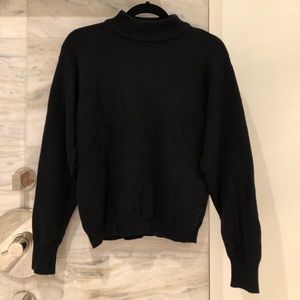 Brandy high neck black knit