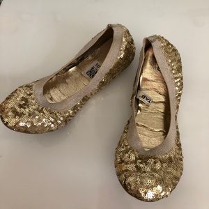 Massimo / Target Gold Sequin Flats 6