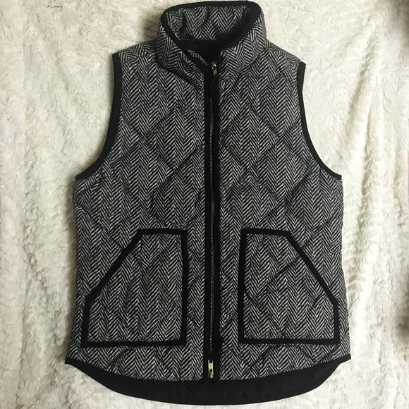 *SOLD* J. Crew Herringbone Vest - Picture 1 of 2
