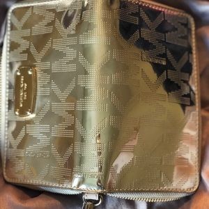 All gold Michael kors wallet