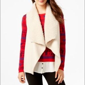 Ivory Sherpa Vest NWT