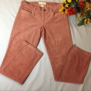 🌹J Crew Matchstick Corduroy Rose Pink 29S Petite