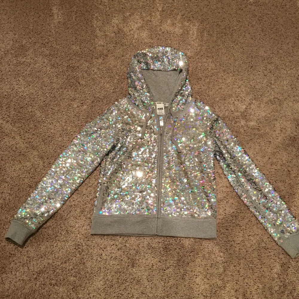 Victoria secret Pink all sequin hoodie