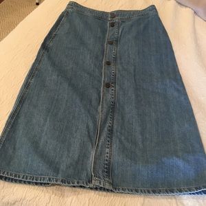 Set Denim Midi Skirt