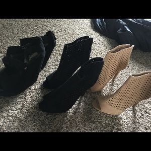 3 pairs of NWOT heels/wedges