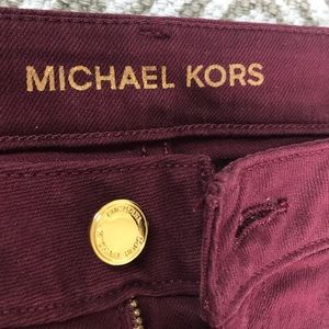Michael Kors maroon/burgundy skinny jeans