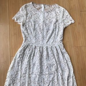 White/Cream lace dress from Express