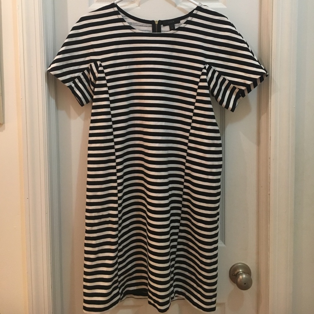 Jcrew striped cotton dress