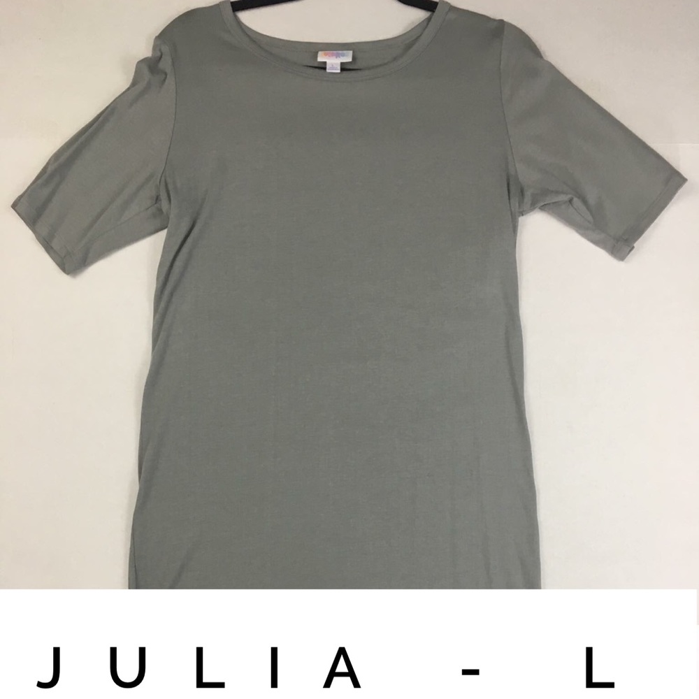 Solid grey LuLaRoe Julia