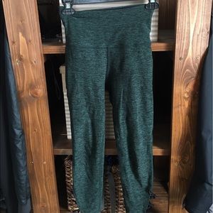 Beyond yoga spacedye crops in green