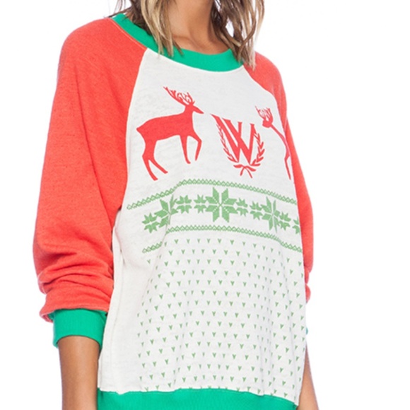 Wildfox Christmas Pastel Snow Babe Sweater - Picture 2 of 6