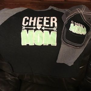 Cheer Mom baseball T-shirt & cap