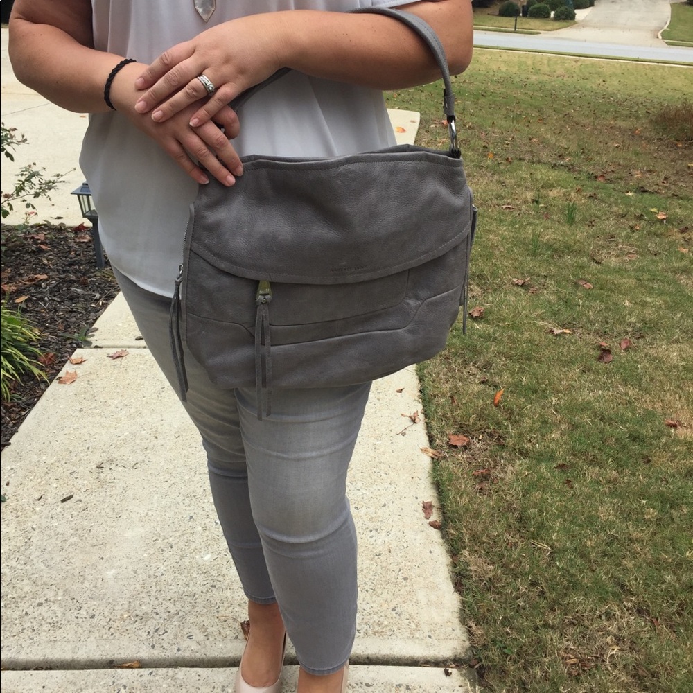 Gray Leather Aimee Kestenberg Hobo