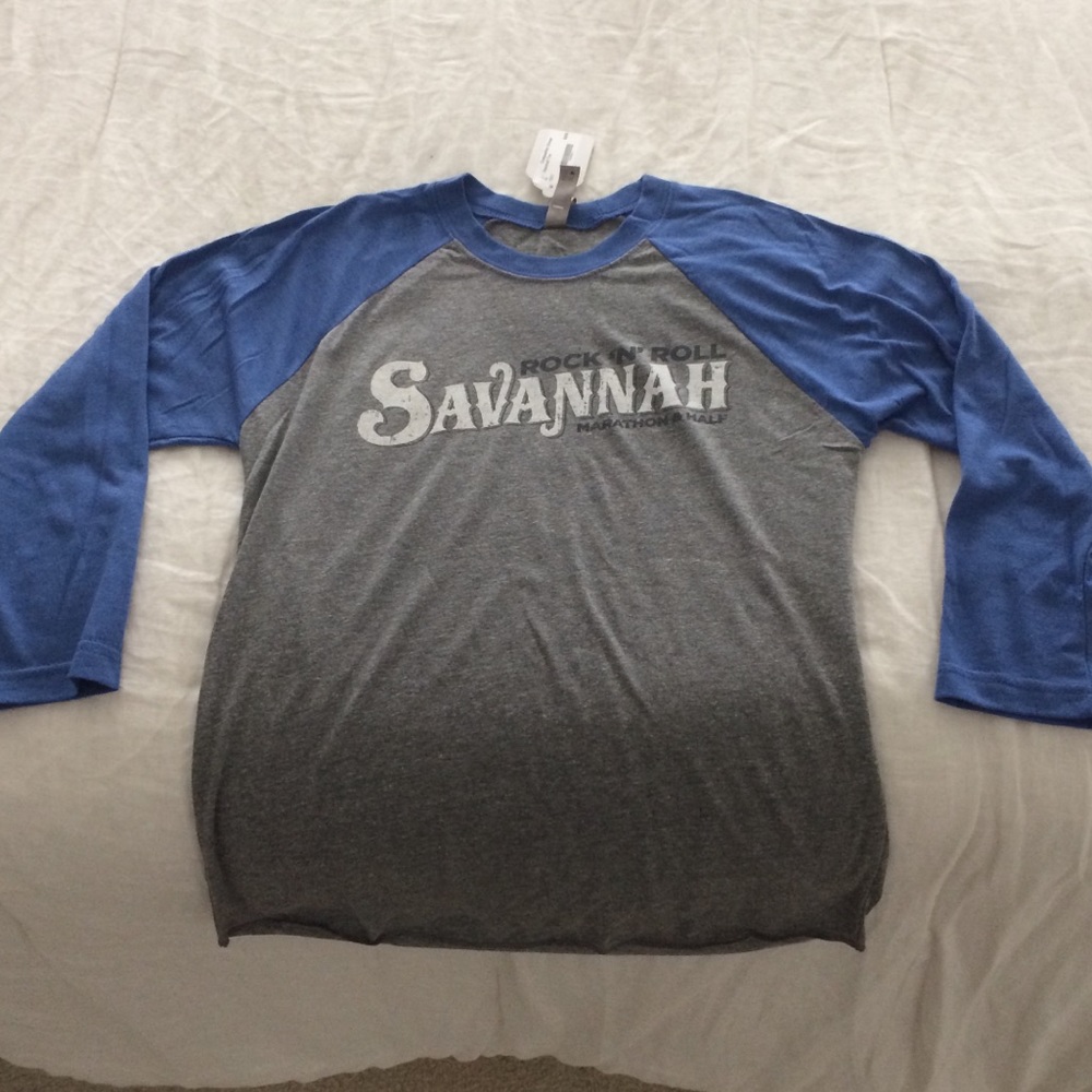 Rock N’ Roll Savannah Marathon Baseball T, size XS