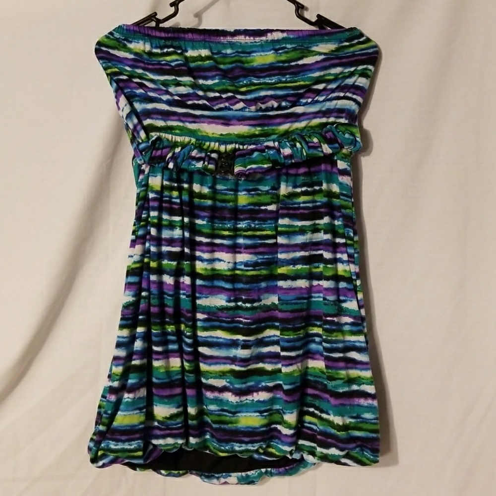 Rue 21 strapless blouse with belt xl