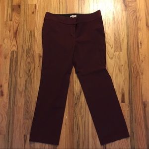 Loft Burgundy Pants