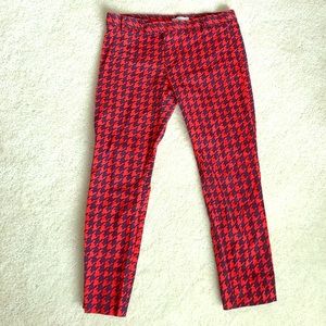 Gap Slim Cropped houndstooth pants