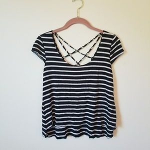 Black and Grey Stripe Shirt
