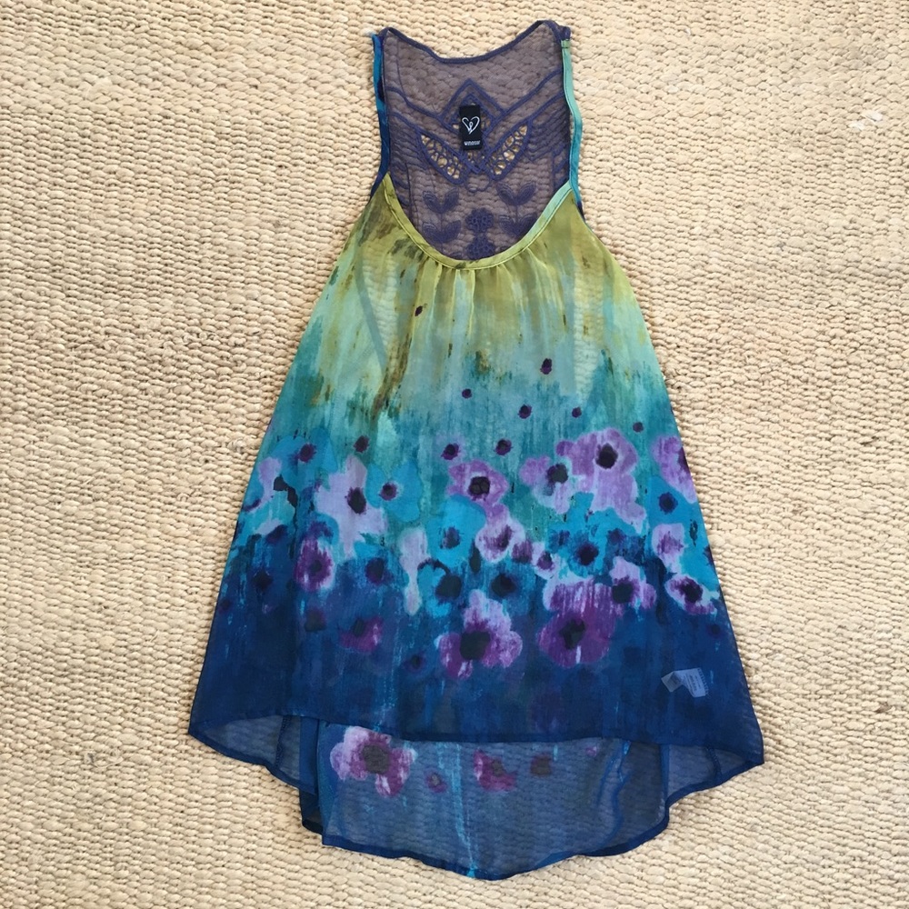 Multi-color racerback top