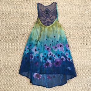 Multi-color racerback top