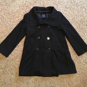 Girls' Gap Kids Medium (8) peacoat jacket. Black