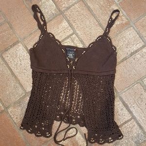 Hot Kiss crochet crop top