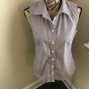 Pink & grey collar tank