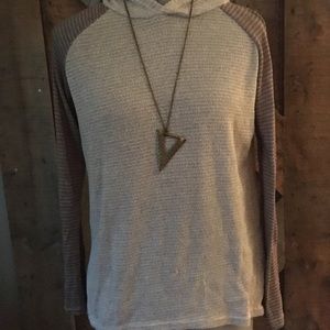 Neutral hooded sweater