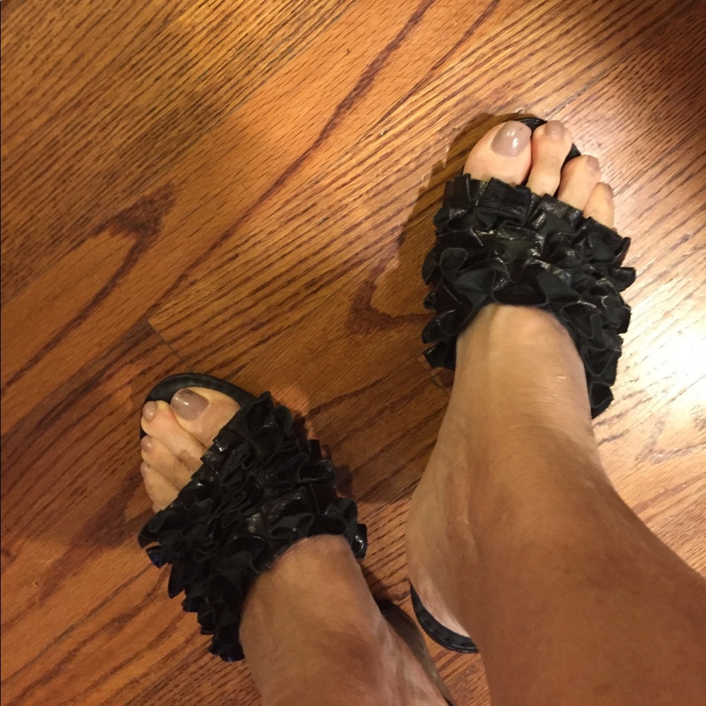 Born Crown black leather sandals by Sam Edelman
