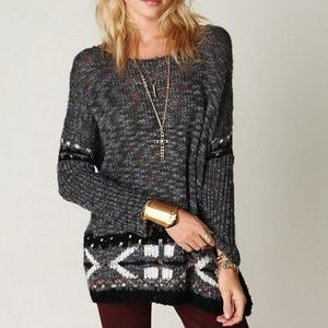 Free People oversized Fair isle Sweater UO