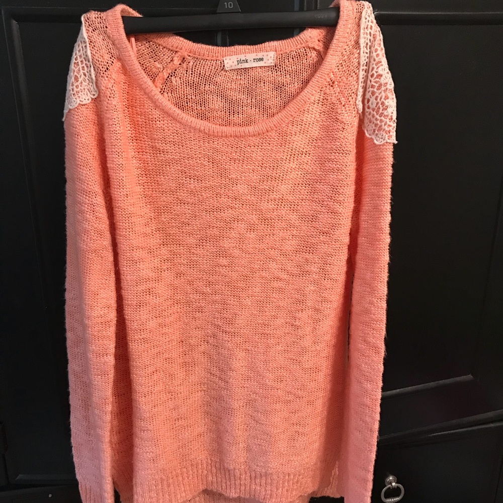 Coral sweater