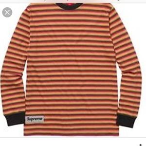 Supreme multi striped long sleeve